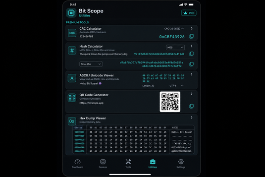 Utilities — bit scope