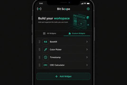 Widgets — bit scope