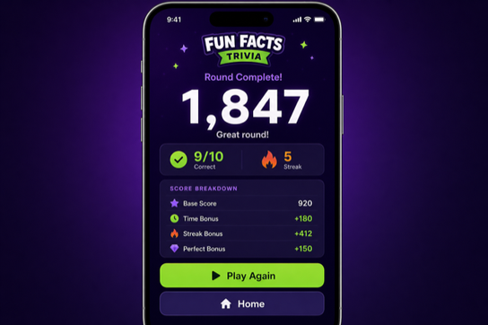 Results — fun facts trivia