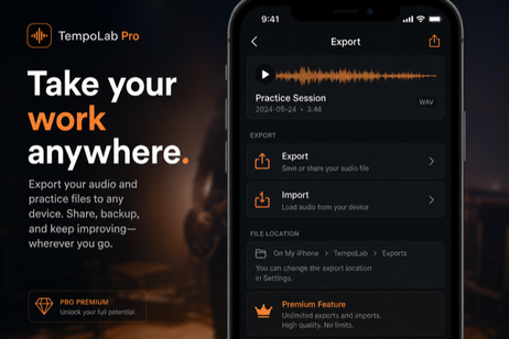 Import & export — tempo lab pro