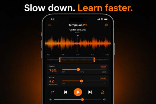Practice view — tempo lab pro