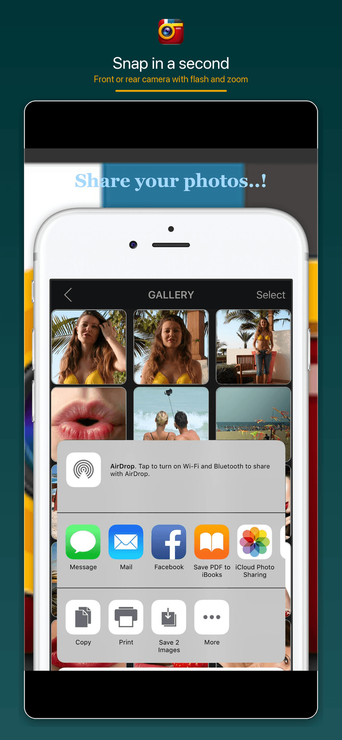 Whistle Camera photo capture screen
