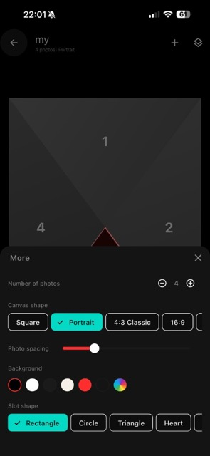 Zuli Collage Layout Studio with custom slot arrangement