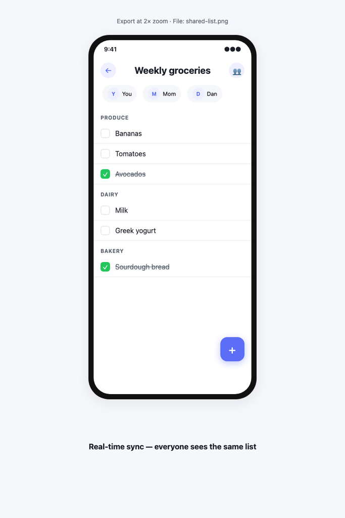 Shared list — zulist